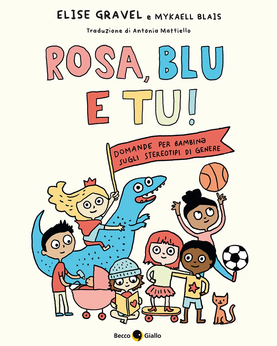 BeccoGiallo Kids Rosa, blu e tu! fumetto cartonato 40 pagine