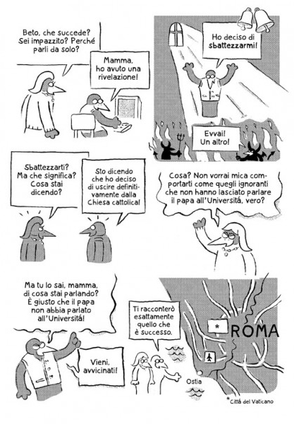 BeccoGiallo Graphic Journalism Quasi quasi mi sbattezzo fumetto