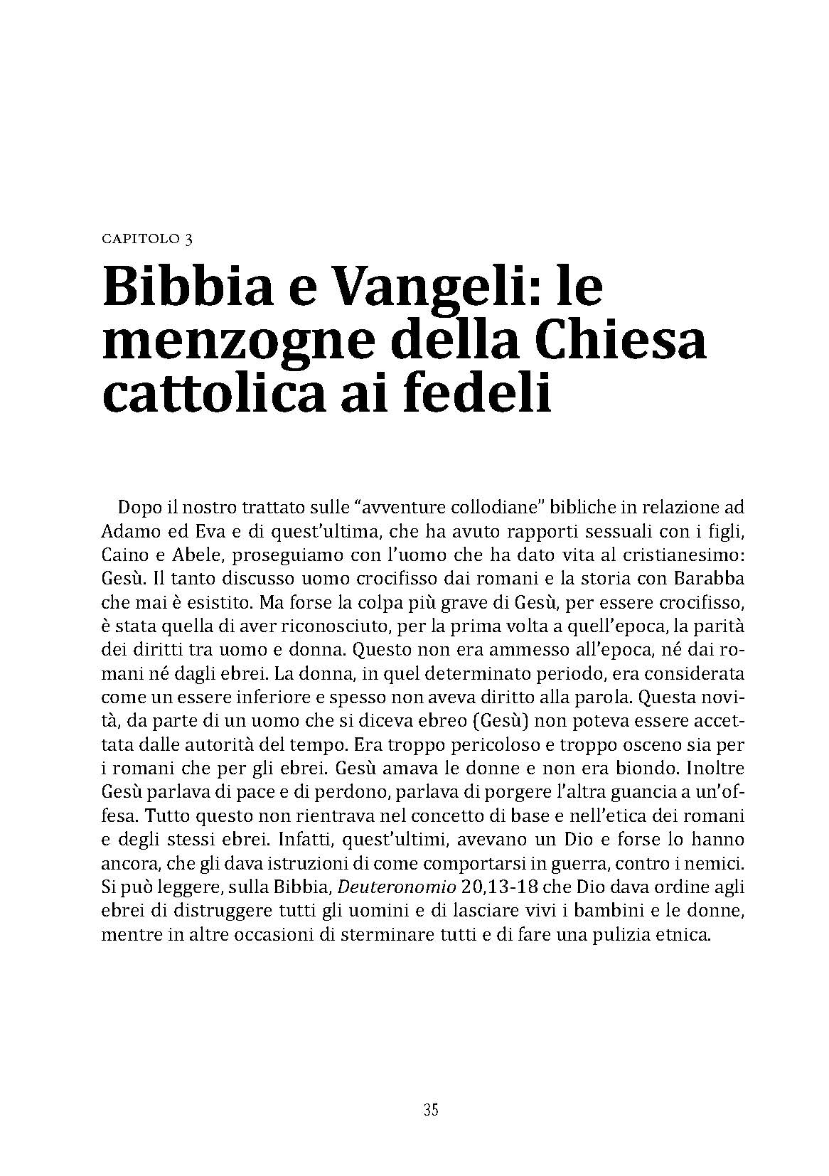 Nicola Pesce Bibbia Le menzogne della Chiesa libro brossurato