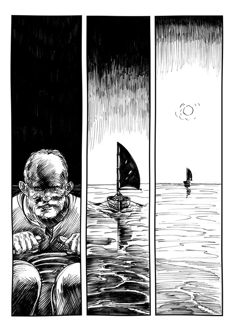 Nicola Pesce Altro Il Vecchio e il Mare fumetto brossurato