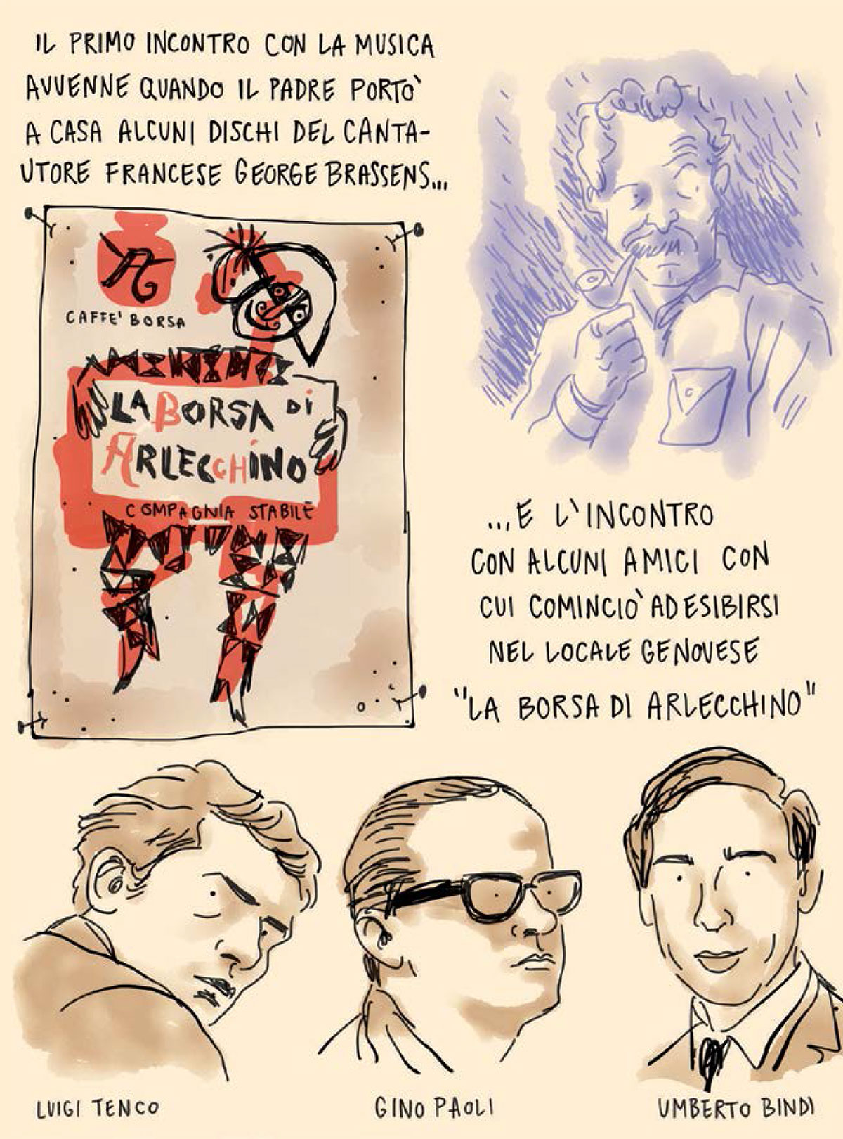 BeccoGiallo Ridammi la mano Fabrizio De Andrè fumetto 160 pp