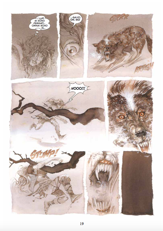 Nicola Pesce Maestri del Fumetto Occhi di lupo fumetto brossurato