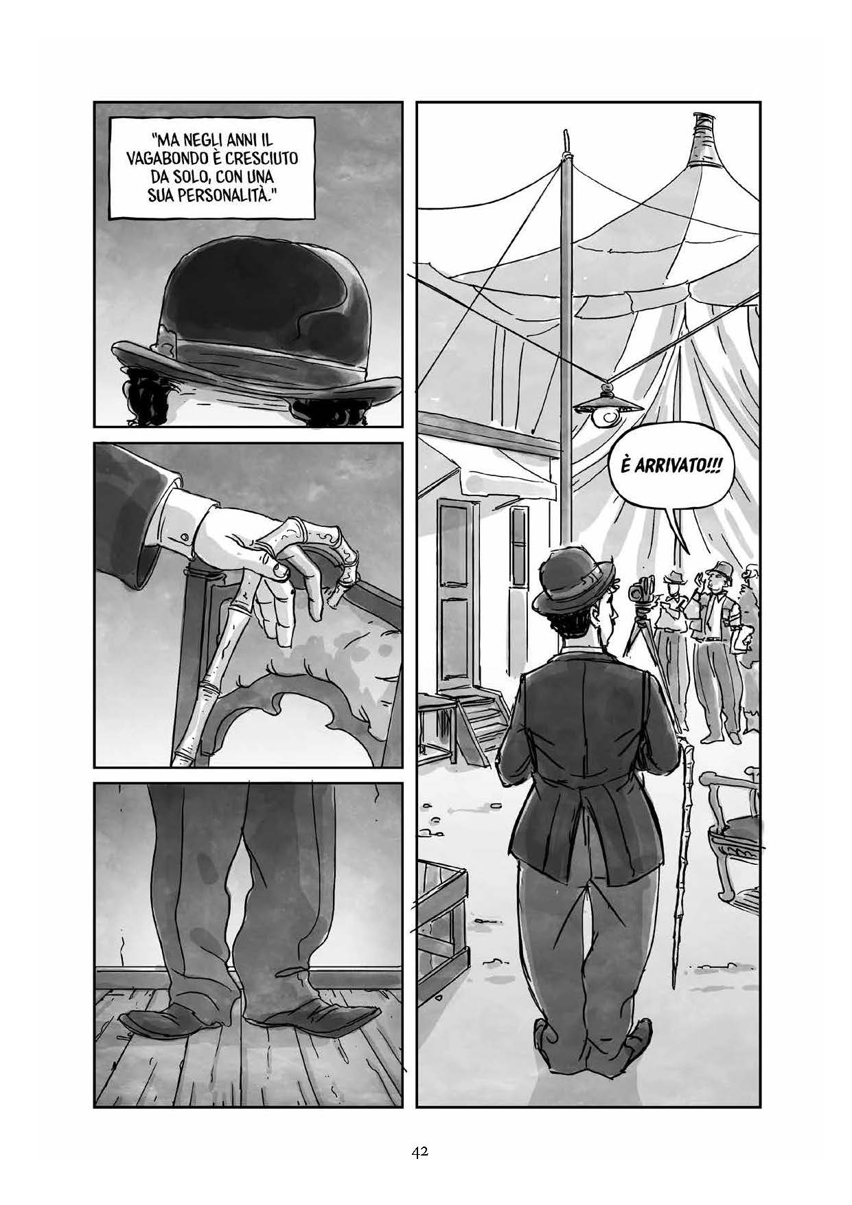 Nicola Pesce Nuvole Tempesta Charlie Chaplin Funambolo cartonato