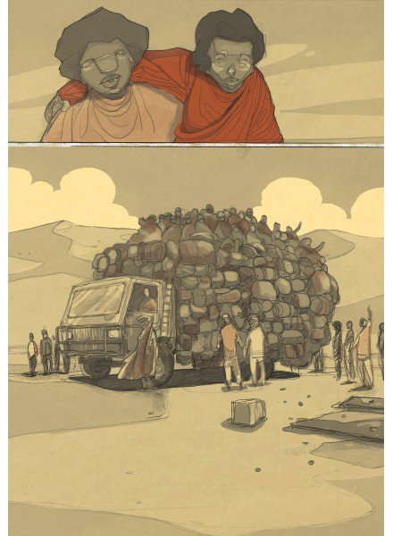 BeccoGiallo Biografie Etenesh L’odissea di una migrante fumetto 144 pp