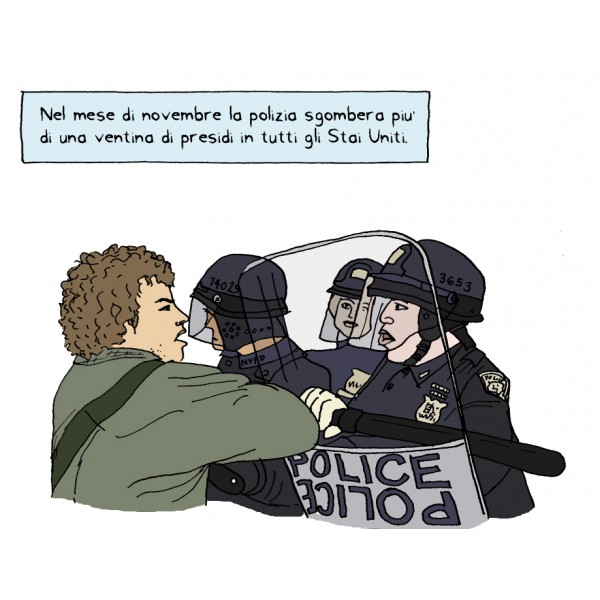 BeccoGiallo Graphic Journalism Occupy Wall Street fumetto colori