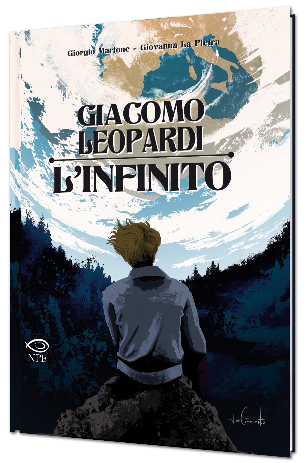 Nicola Pesce Leopardi L’infinito fumetto poesia classica