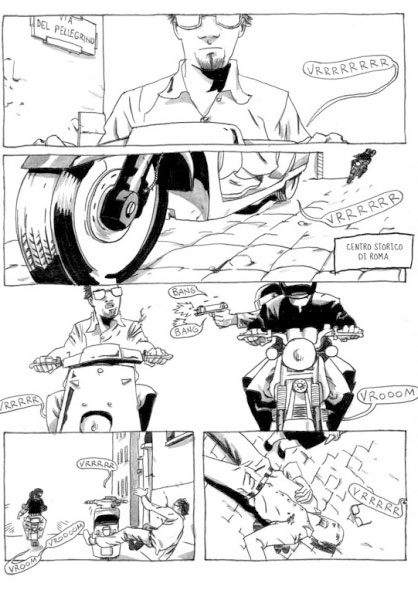 BeccoGiallo Graphic Journalism La Banda della Magliana fumetto brossura b/n