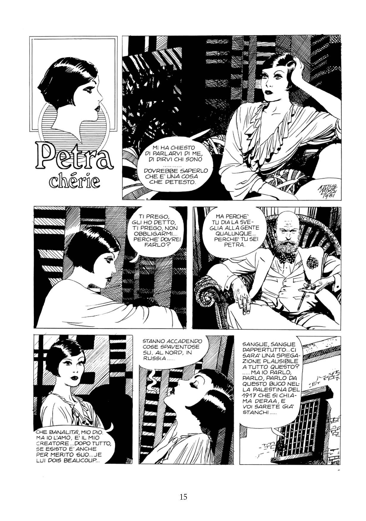 Nicola Pesce Micheluzzi Petra Chérie fumetto brossurato