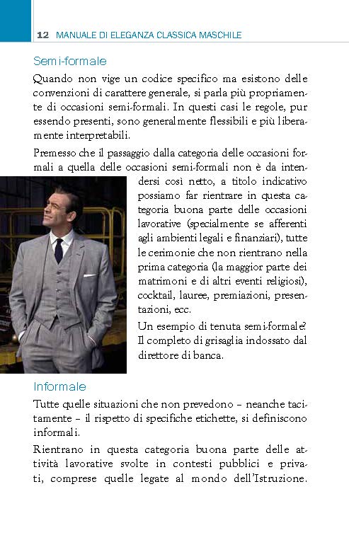 Nicola Pesce Saggistica Manuale di Eleganza Classica Maschile libro brossurato