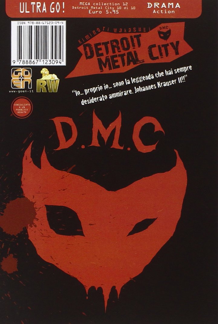 Goen Detroit Metal City 10 manga volume adulto