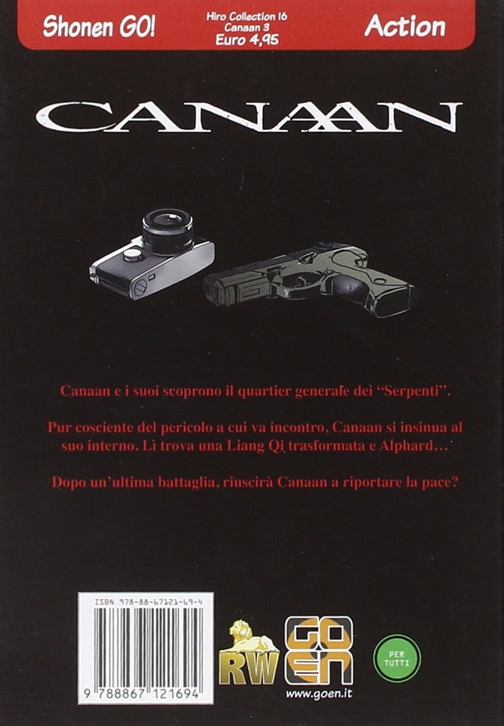 Goen Hiro Collection 16 Canaan 3 manga azione brossurato