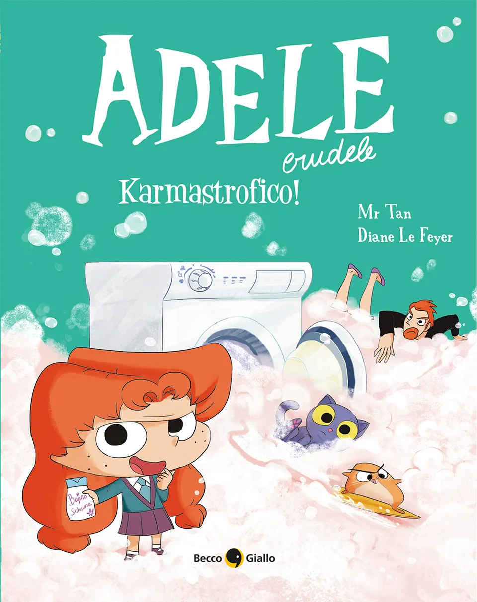 BeccoGiallo Kids Adele Crudele Karmastrofico! fumetto 80 pp. colori
