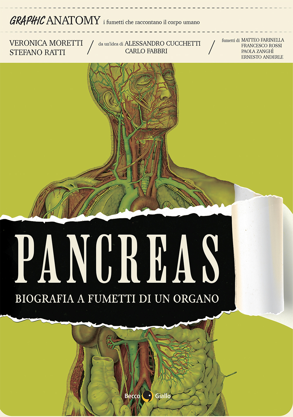 BeccoGiallo Graphic Journalism Pancreas fumetto 144 pagine brossura