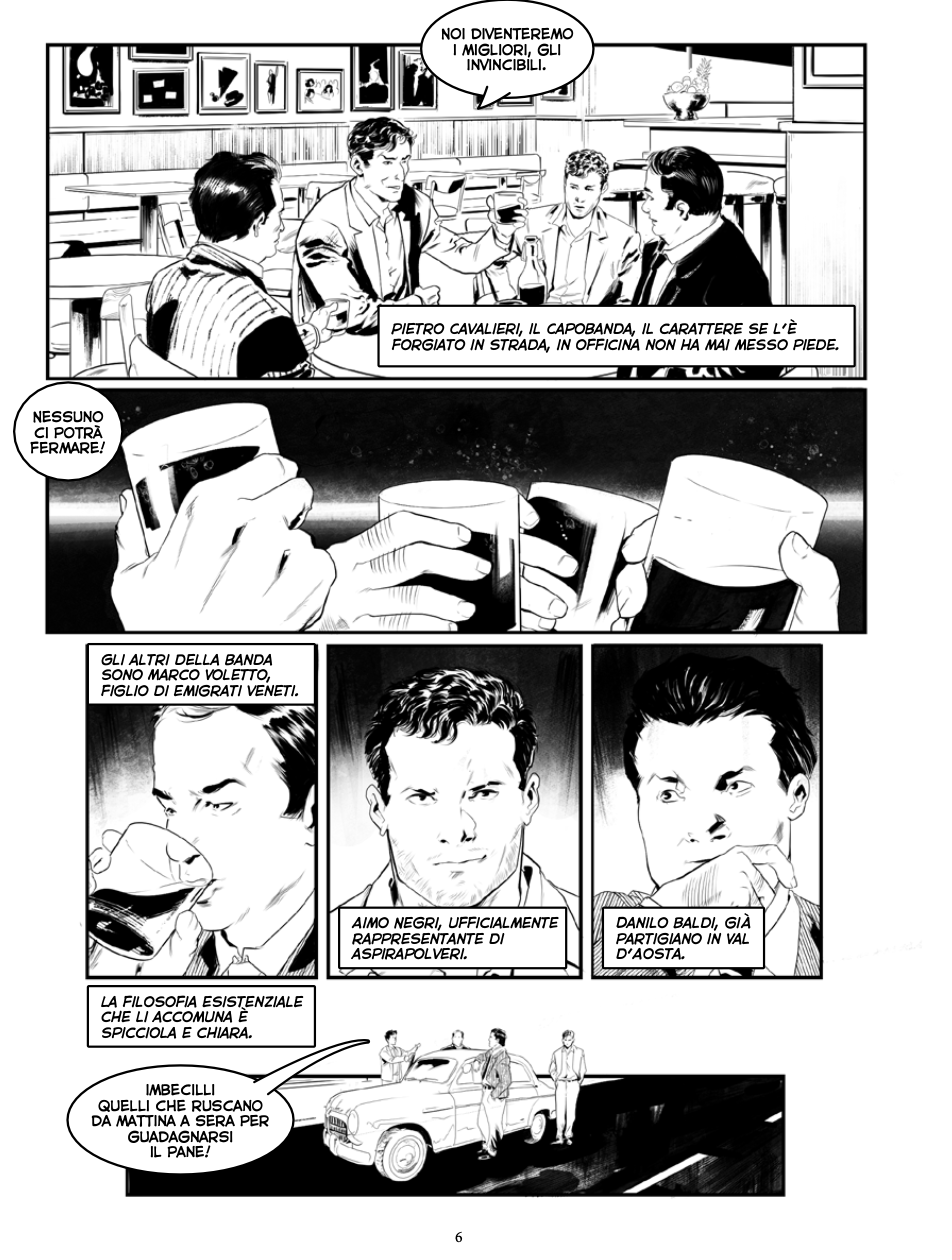 Nicola Pesce Nuvole Milano Criminale Bandito fumetto noir