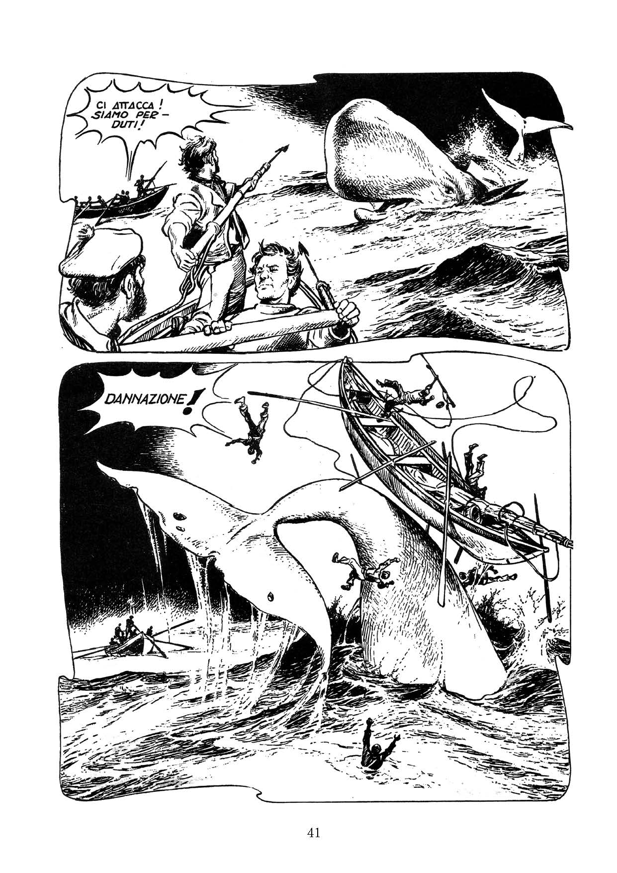 Nicola Pesce Altro Moby Dick la balena bianca fumetto classico