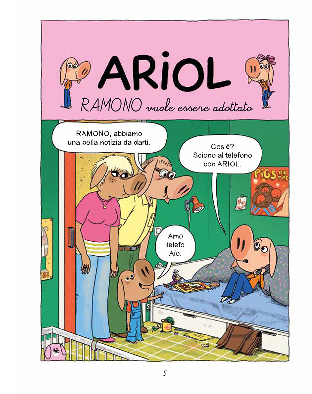 BeccoGiallo Kids Ariol Il gallo sportivo fumetto brossura 128 pp