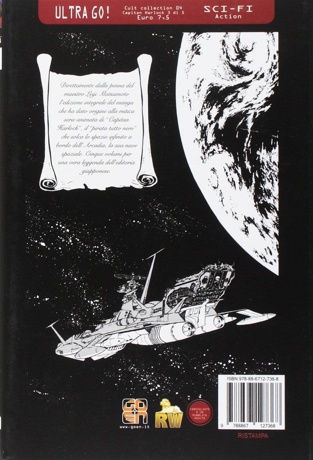 Goen Cult Collection 4 Capitan Harlock DLX 3 manga