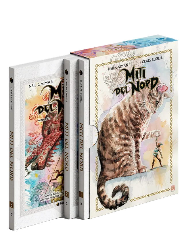 Tunuè Miti del Nord Box graphic novel cofanetto 3 volumi Gaiman