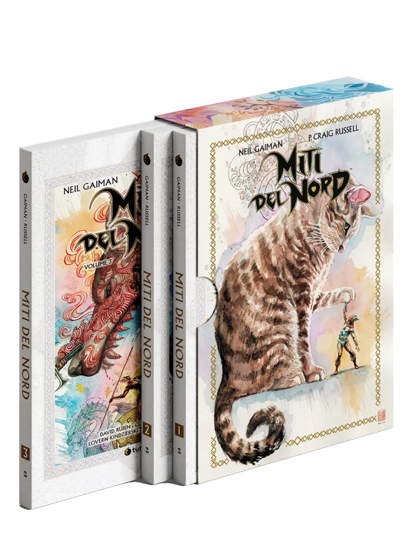 Tunuè Miti del Nord Box graphic novel cofanetto 3 volumi Gaiman