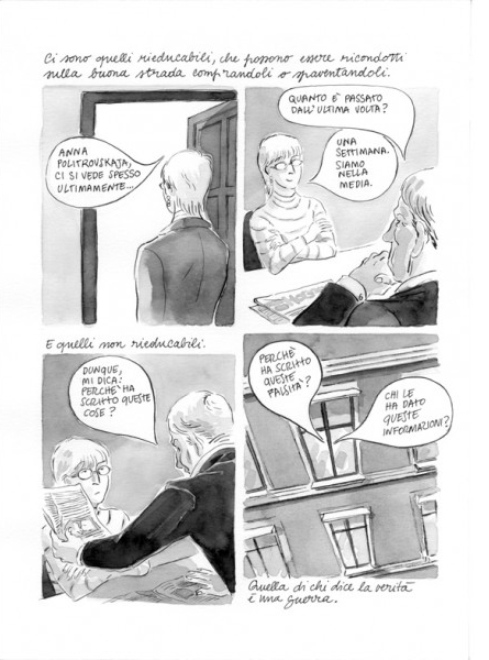 BeccoGiallo Biografie Anna Politkovskaja fumetto 128 pp b/n
