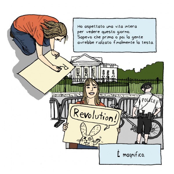 BeccoGiallo Graphic Journalism Occupy Wall Street fumetto colori
