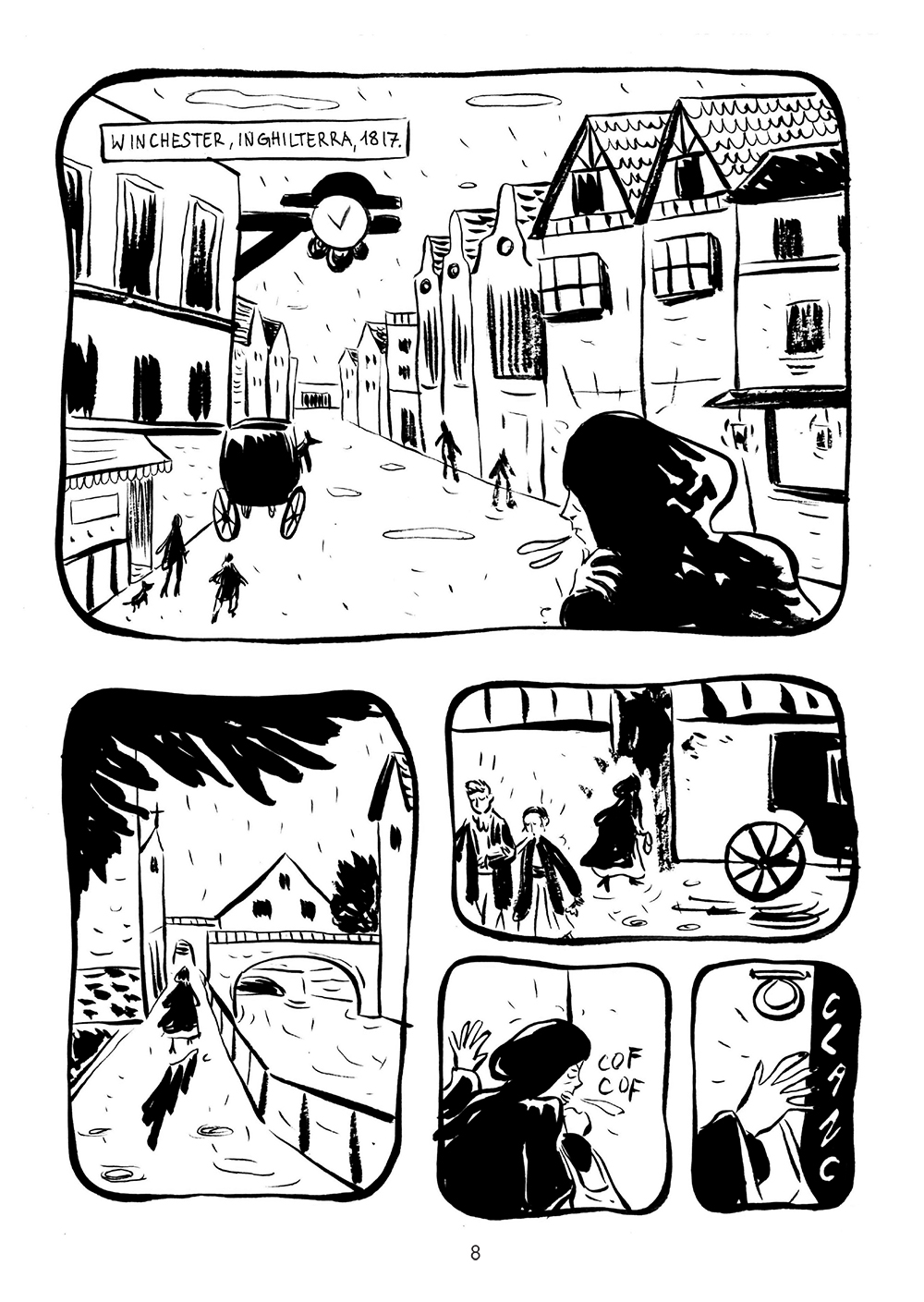 BeccoGiallo Biografie Jane Austen fumetto brossura con alette