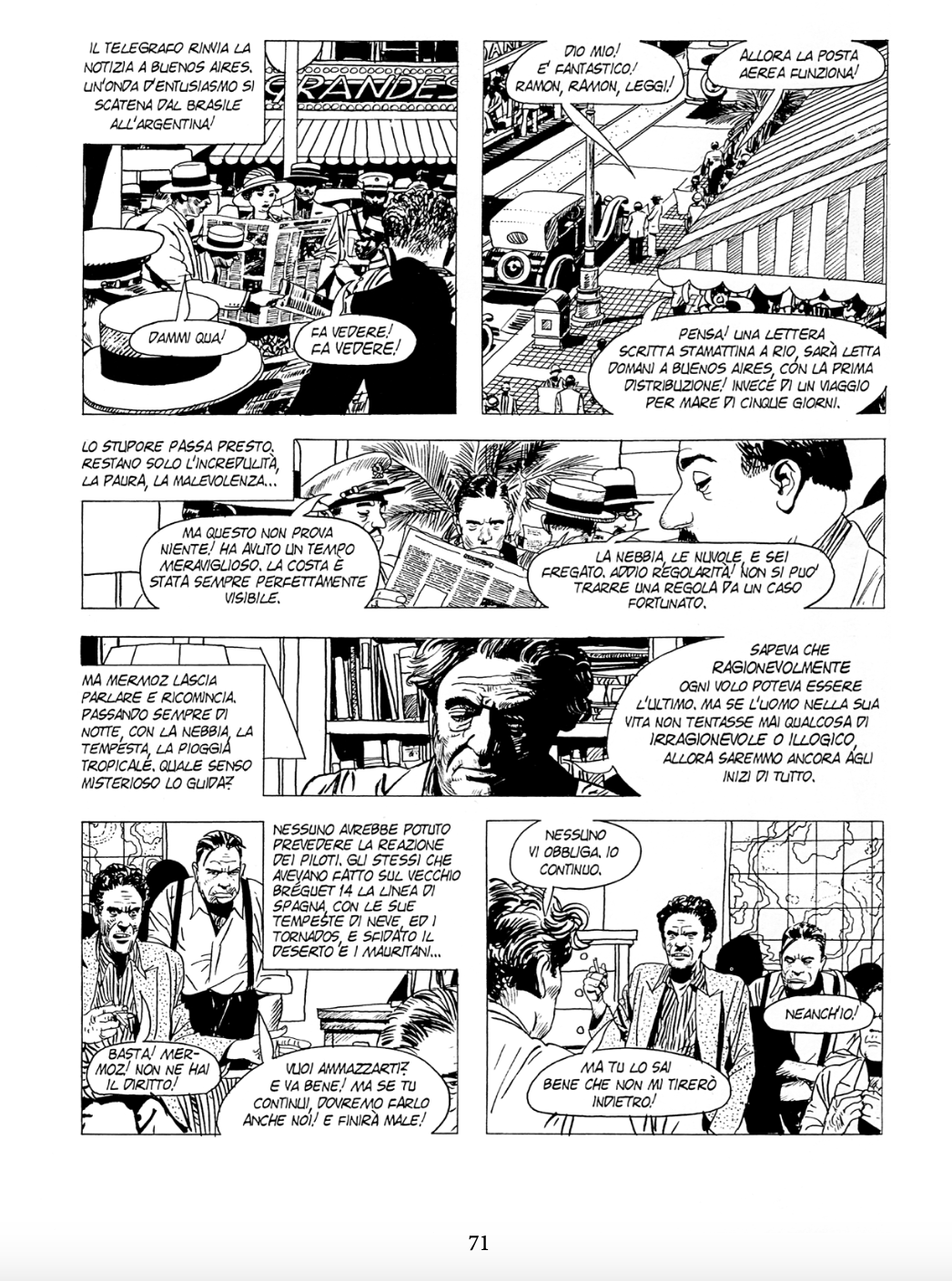 Attilio Micheluzzi Mermoz fumetto volume italiano