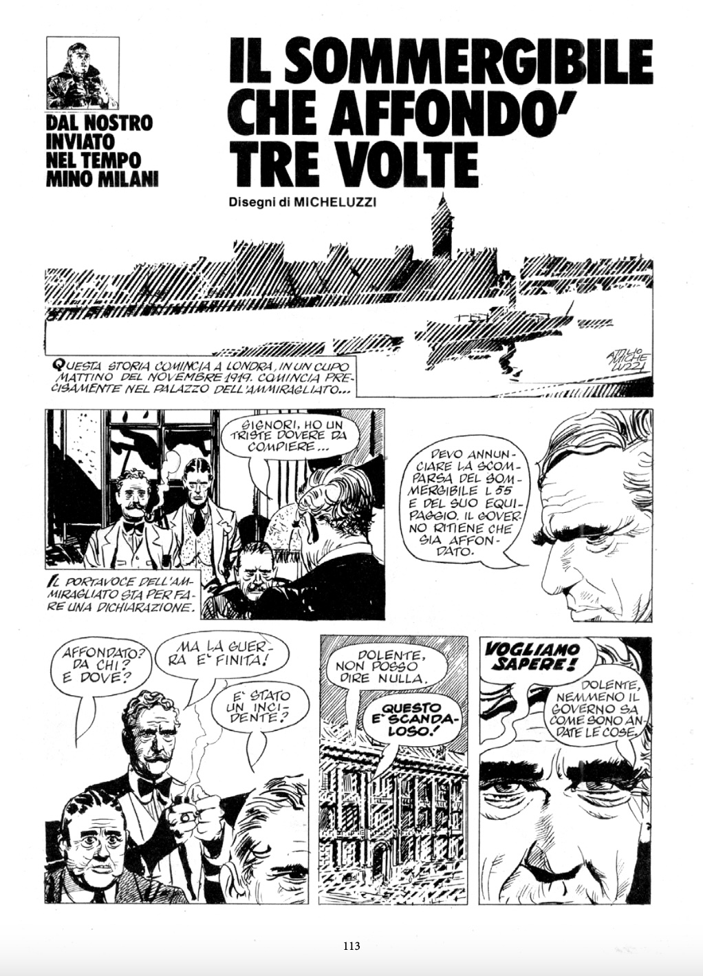 Nicola Pesce Attilio Micheluzzi Le grandi avventure dell’uomo fumetto