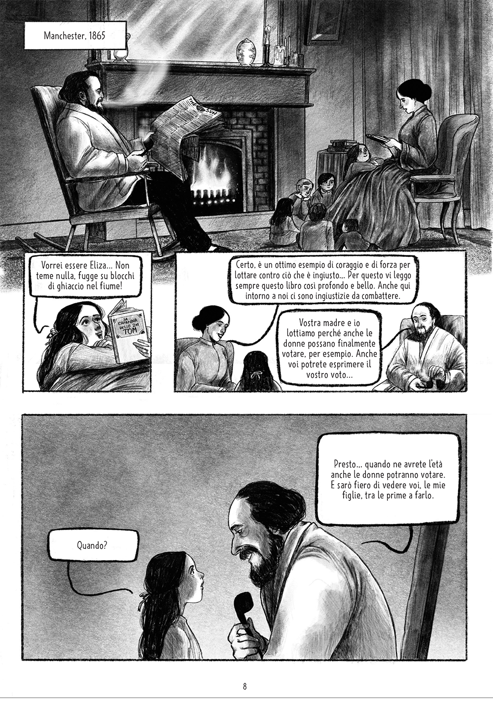 BeccoGiallo Merch Emmeline Pankhurst fumetto brossura 112 pp