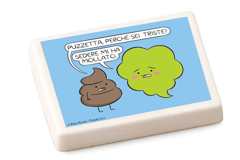 Tunuè Pera Toons Gomma Puzzetta gadget scuola