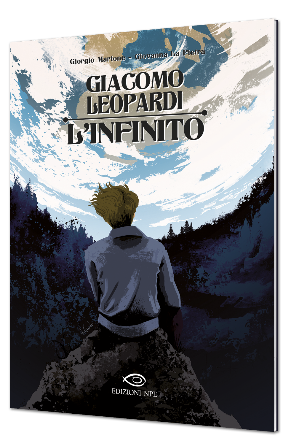 Nicola Pesce Leopardi L’infinito libro brossurato poesia