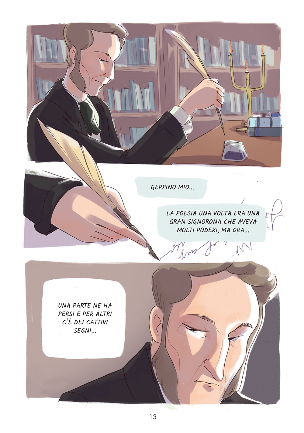 BeccoGiallo Biografie Alessandro Manzoni fumetto cartonato a colori