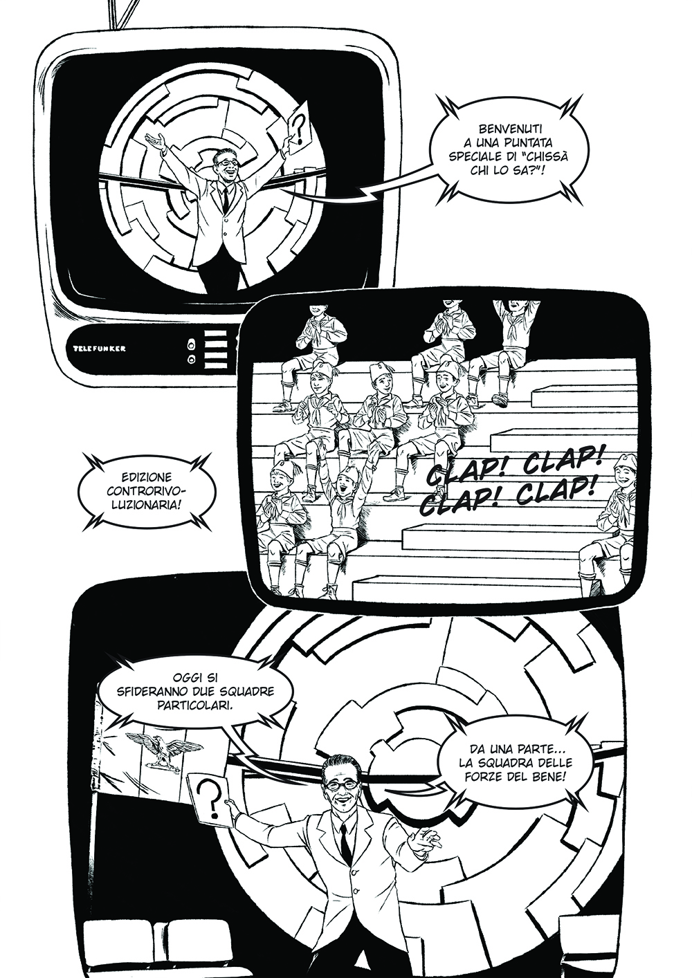BeccoGiallo Graphic Journalism Il Golpe Borghese graphic novel bn