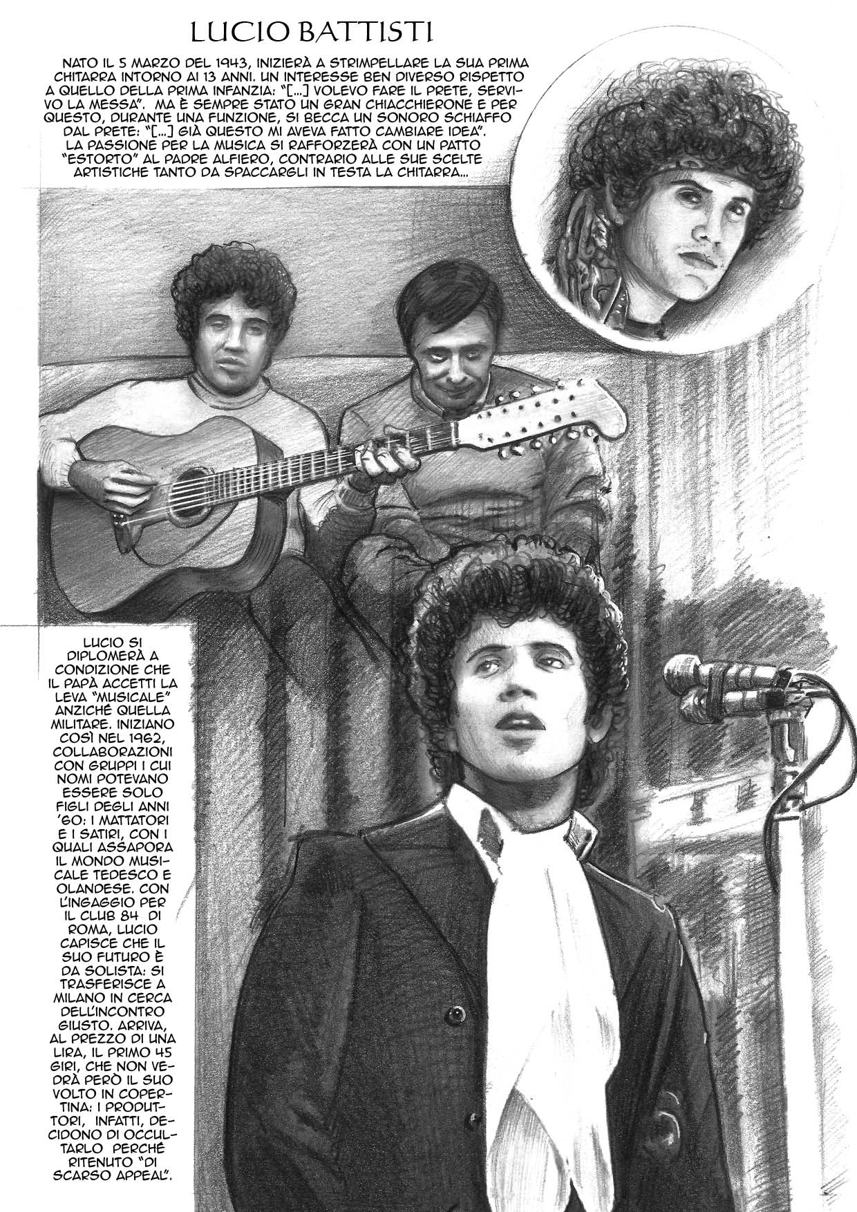 Nicola Pesce Music Storia Musica Leggera Italiana fumetto