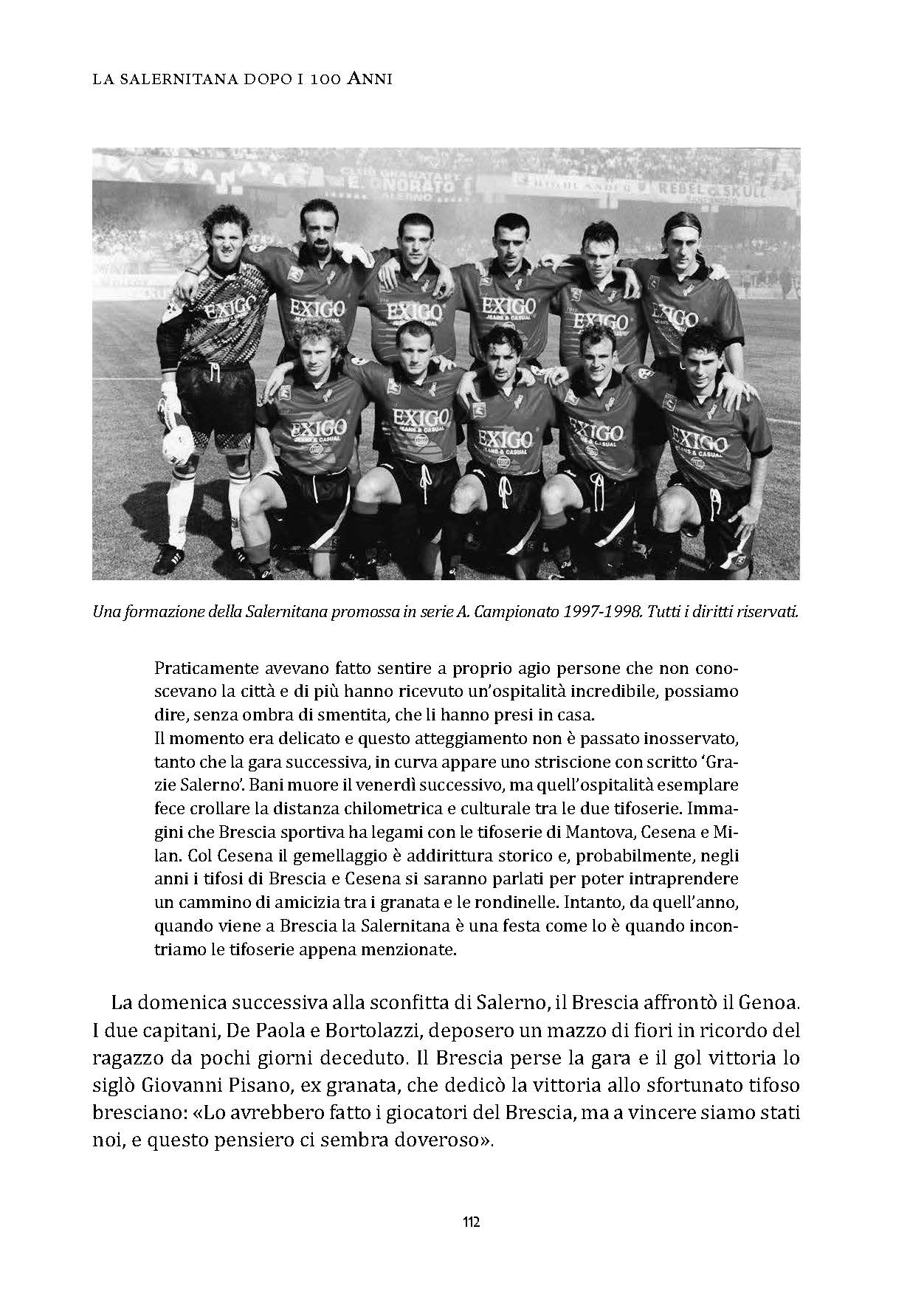 Nicola Pesce Saggistica La Salernitana dopo 100 Anni libro