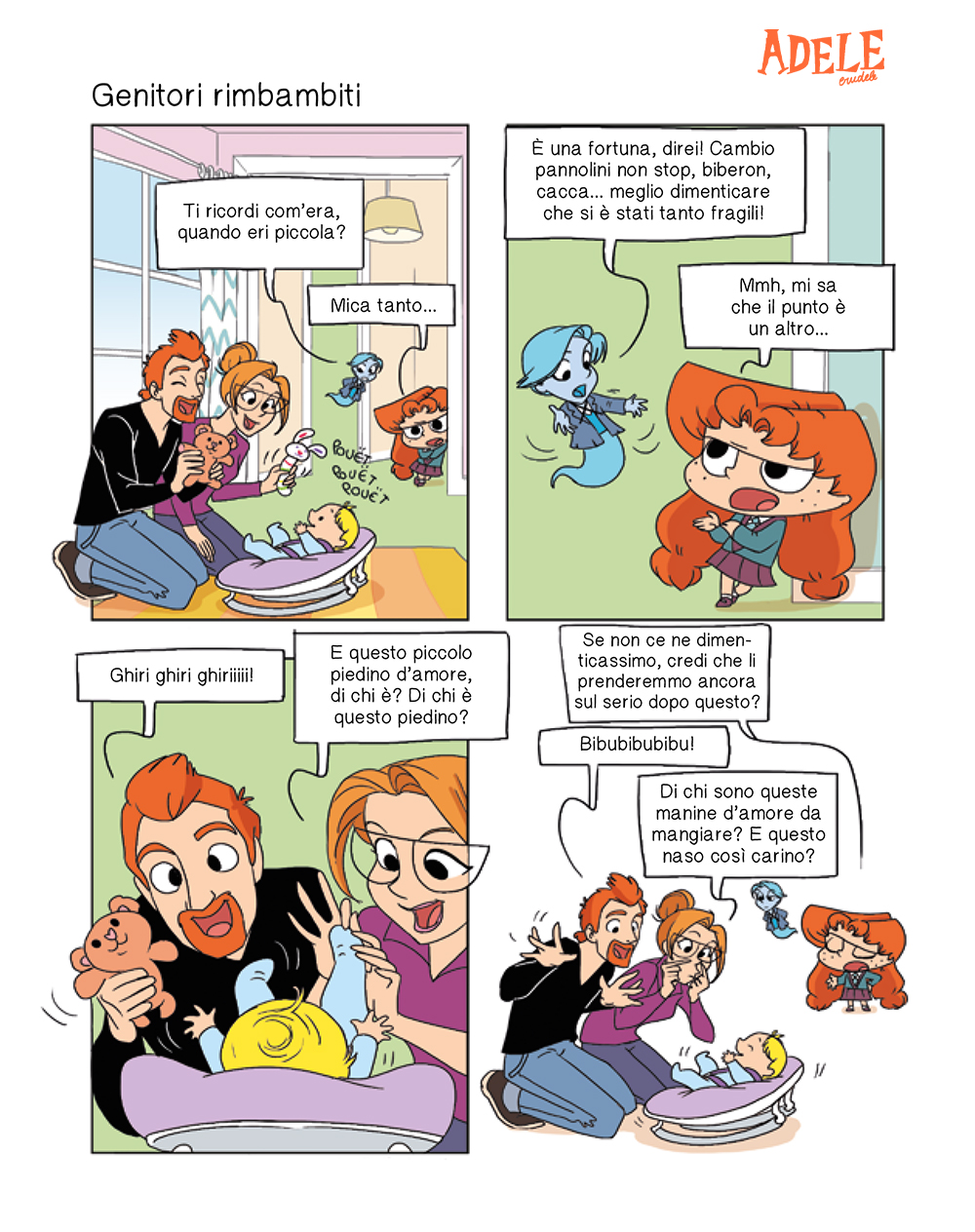 BeccoGiallo Adele Crudele Puzzette Atomiche fumetto 80 pp col.