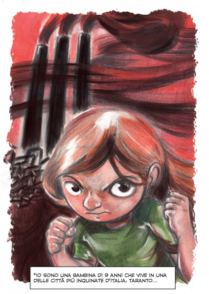 BeccoGiallo Graphic Journalism Ilva comizi d'acciaio fumetto bn