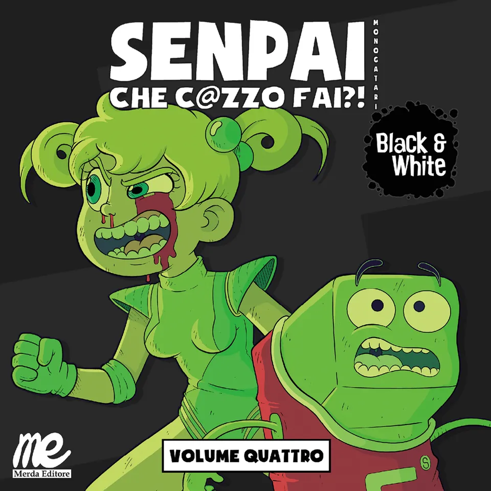 Merda Editore Senpai Monogatari 4 Black & White fumetto finale