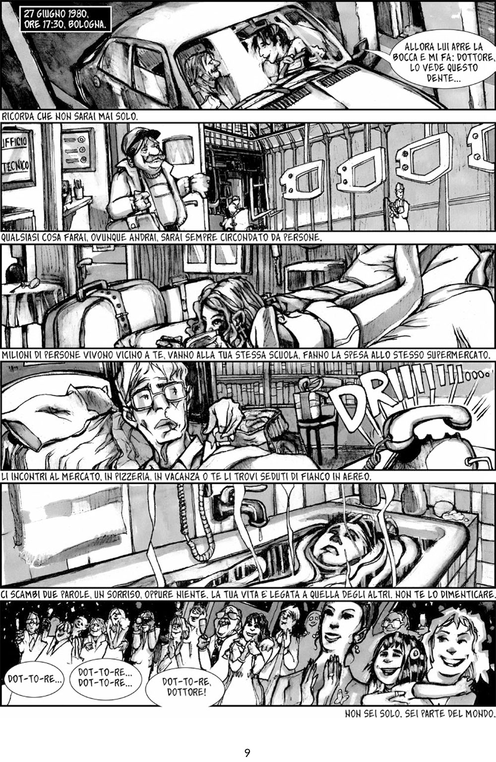 BeccoGiallo Graphic Journalism Ustica Scenari di guerra Fumetto bn
