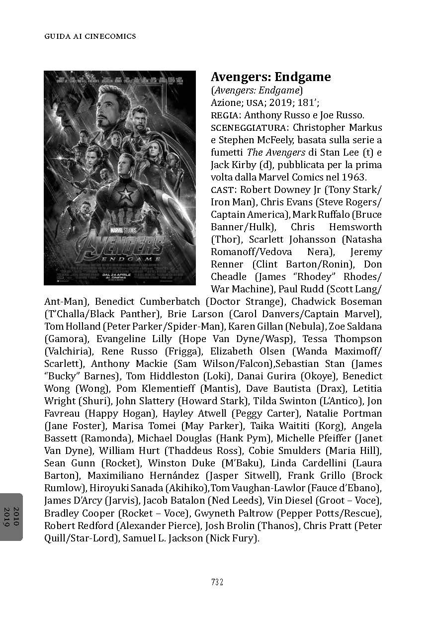 Nicola Pesce Guida ai cinecomics libro brossurato supereroi