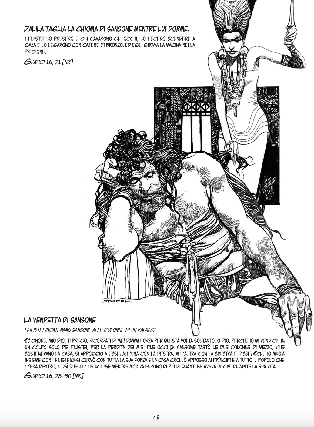 Nicola Pesce Maestri del Fumetto Scene dalla Bibbia fumetto