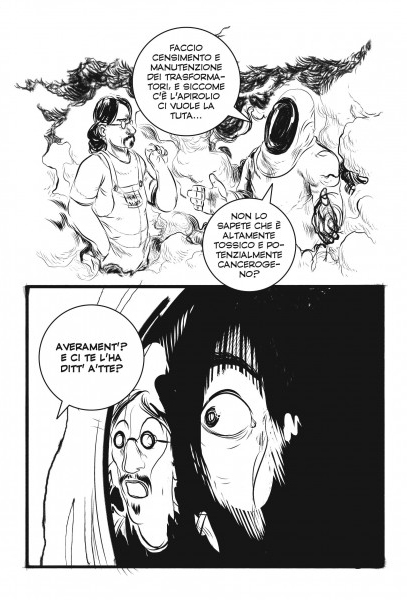 BeccoGiallo Graphic Journalism Ilva comizi d'acciaio fumetto bn
