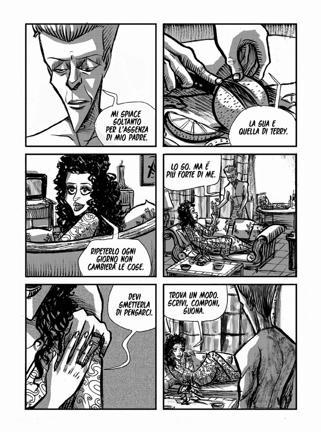 Nicola Pesce Music & Comics David Bowie L’uomo delle stelle fumetto