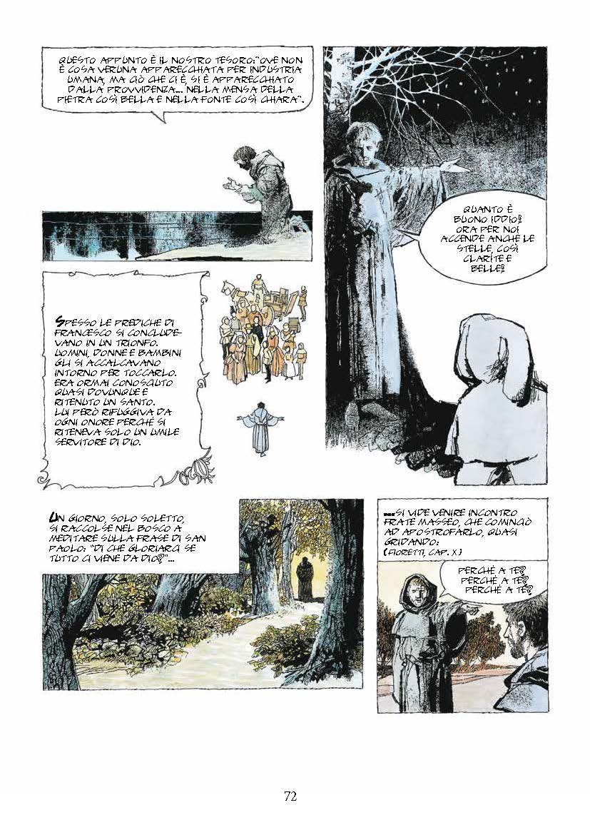 Nicola Pesce San Francesco d'Assisi fumetto Dino Battaglia