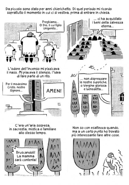 BeccoGiallo Graphic Journalism Quasi quasi mi sbattezzo fumetto