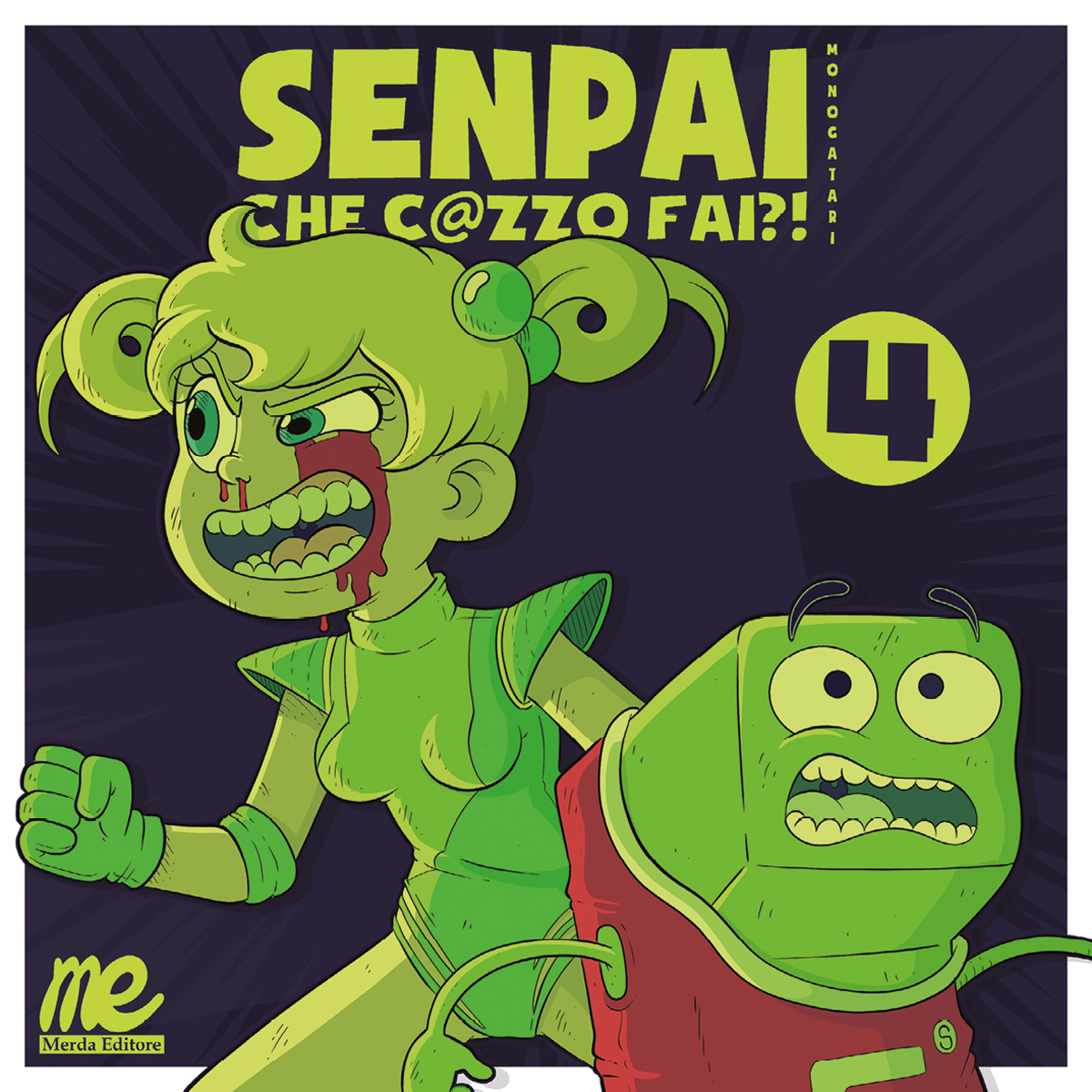 Merda Editore Senpai che c@zzo fai?! Monogatari 4 fumetto ultimo volume