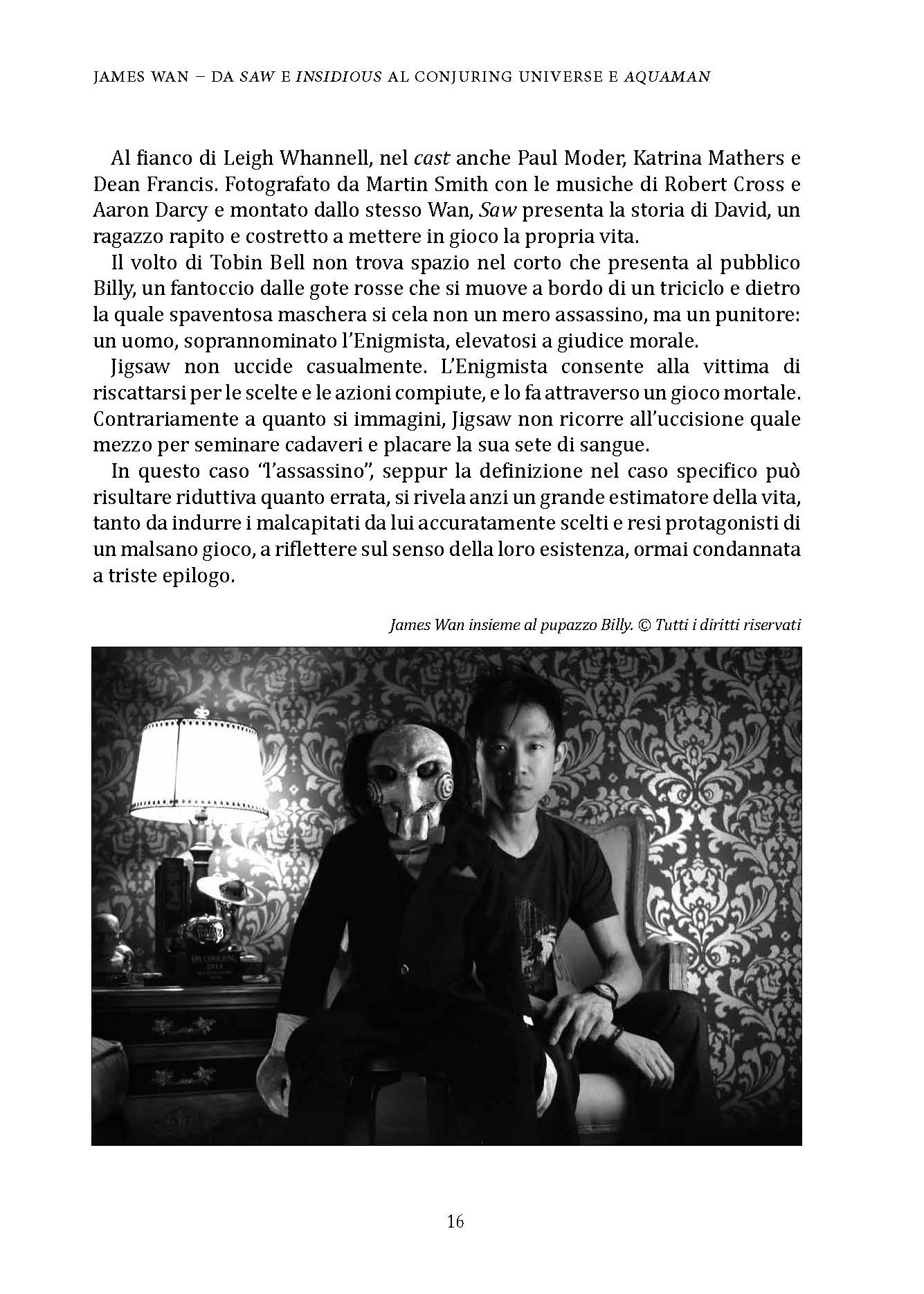 Nicola Pesce Horror James Wan da Saw al Conjuring libro