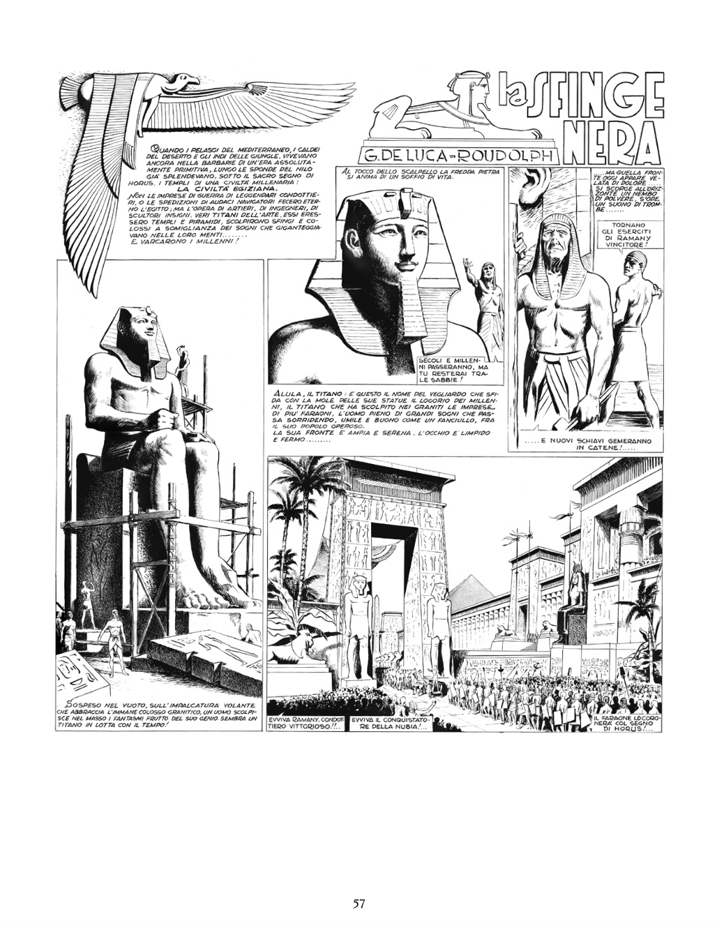 Nicola Pesce Maestri Sfinge Nera e Storie Antiche fumetto