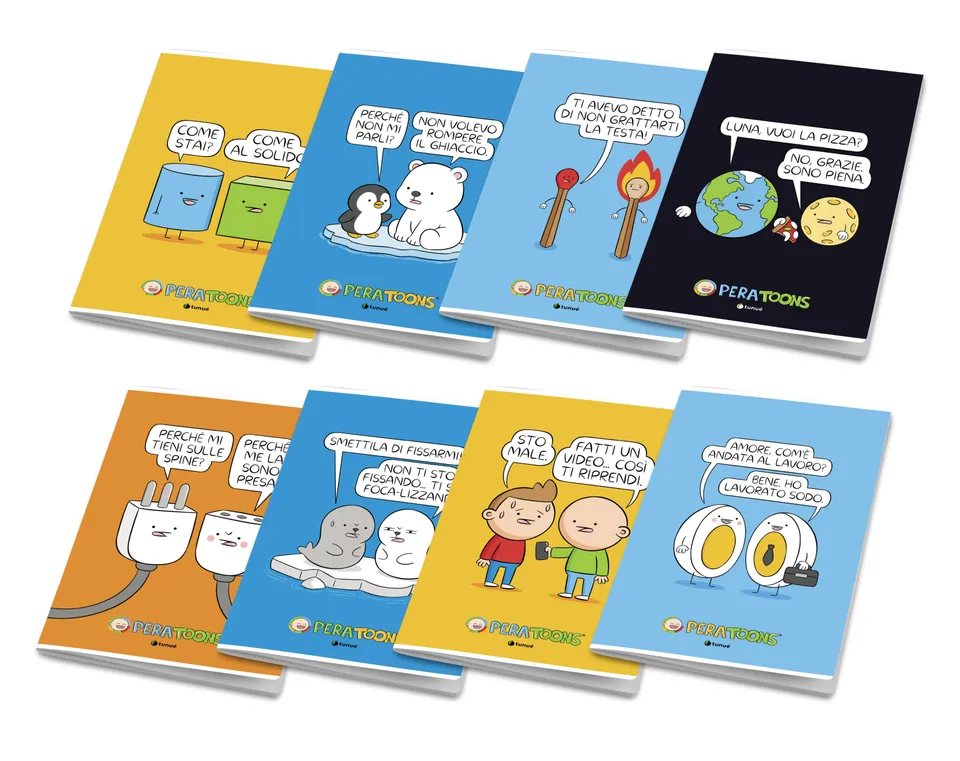 Tunuè Pera Toons quaderno A4 quadretti scuola