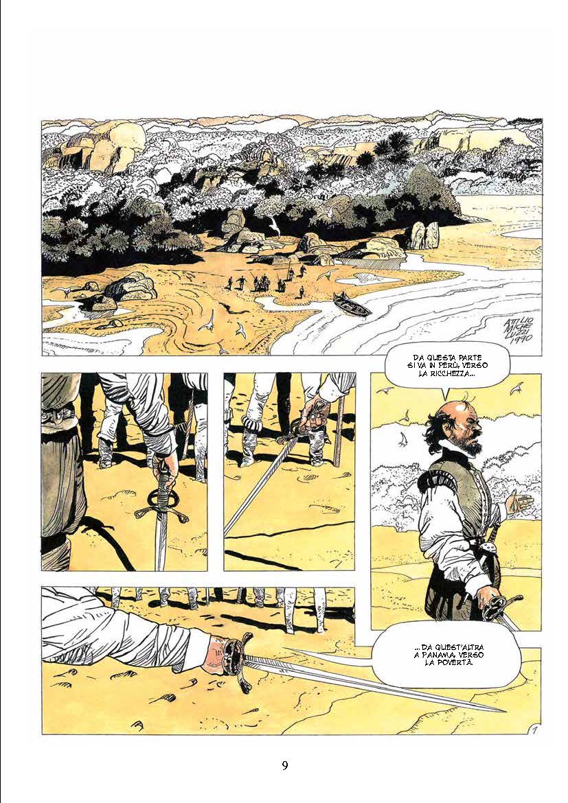 Nicola Pesce Attilio Micheluzzi Pizarro in Perù fumetto